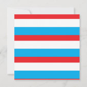 Save The Date Aquarelle Juillet 4 Fête du gâteau (Dos)