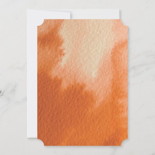 Save The Date Aquarelle lanterne Mariage Automne Enregistrer La  (Dos)