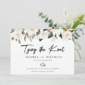 Save The Date aquarelle Magnolia floral Enregistrer la date (Debout devant)