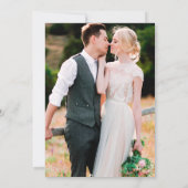 Save The Date Aquarelle Magnolias Rose Gold Frame Photo (Dos)