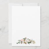 Save The Date Aquarelle Magnolias Rose Roses Or (Dos)