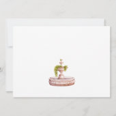 Save The Date Aquarelle Mariage arche paysage jardin art (Dos)