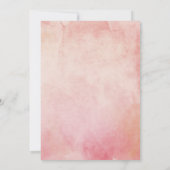 Save The Date Aquarelle mariage reprogrammée Pink Floral Nouveau (Dos)