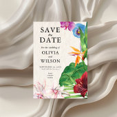 Save The Date Aquarelle Mariage tropical