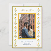 Save The Date Aquarelle marigold Photo Enregistrer la date (Devant)