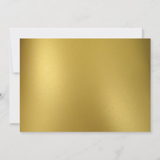 Save The Date Aquarelle Mistletoe & Or | Mariage de vacances (Dos)