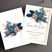 Save The Date Aquarelle moderne chic Floral Mariage élégant