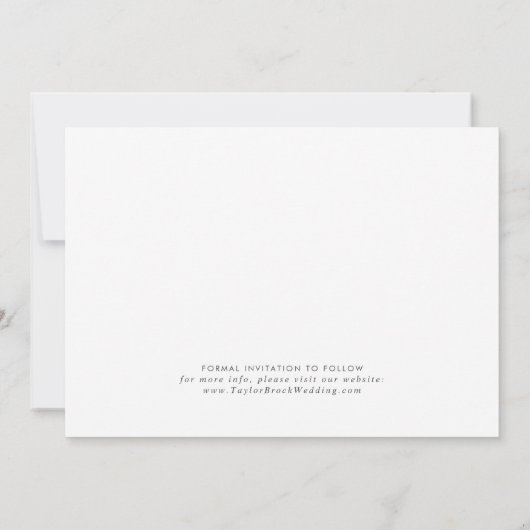 Save The Date Aquarelle moderne | Collage photo Turquoise 3 (Dos)