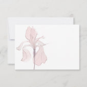 Save The Date Aquarelle moderne Mariage rose (Dos)