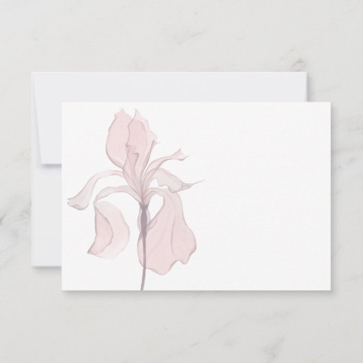 Save The Date Aquarelle moderne Mariage rose (Dos)