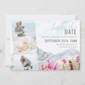 Save The Date Aquarelle Mountain Fleur sauvage Meadow 3 Photo (Devant)
