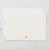 Save The Date Aquarelle Muet Automne Mariage paysage Automne (Dos)