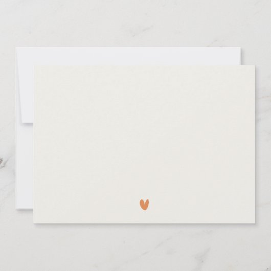 Save The Date Aquarelle Muet Automne Mariage paysage Automne (Dos)