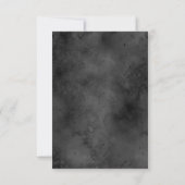 Save The Date Aquarelle noire gothique foncée Mariage de papillo (Dos)