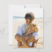 Save The Date Aquarelle Palm Tree Photo Beach Wedding (Dos)
