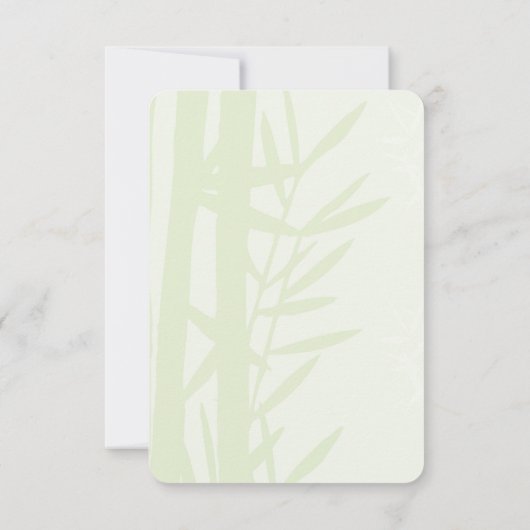 Save The Date Aquarelle Panda Ours Maman & Bébé en Bambou (Dos)