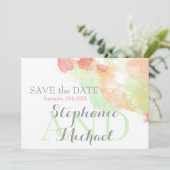 Save The Date Aquarelle papillon arc-en-ciel Sherbet SavetheDate (Debout devant)