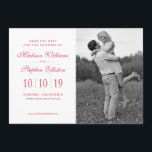 Save The Date Aquarelle Peacock & Flore rouge - Enregistrer la d<br><div class="desc">Cette belle motif d'aquarelle présente plumes de paon et fleurs roses | © et ® Bigstock® - Tous droits réservés.</div>