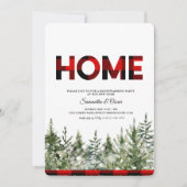 Save The Date Aquarelle Pine verte et Buffle Rouge Plaid Sa (Devant)