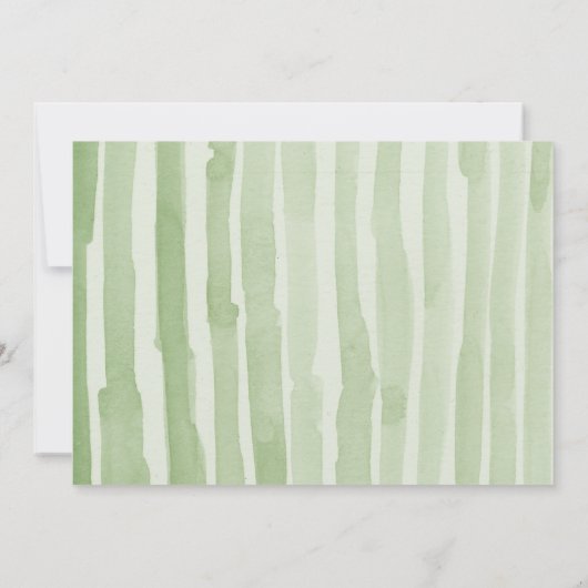 Save The Date Aquarelle Pinecone Élégant hiver simple (Dos)