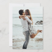 Save The Date Aquarelle Plage Côtière PHOTO Mariage (Dos)