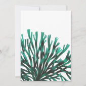 Save The Date Aquarelle Plage d'algues Mariage à thème (Dos)
