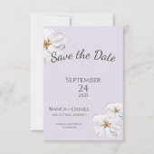 Save The Date aquarelle printemps fleur Enregistrer la date (Devant)