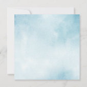 Save The Date Aquarelle rayures mariage plage enregistrer la dat (Dos)