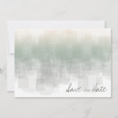 Save The Date Aquarelle Réflexions Mariage Sage ID774 (Devant)