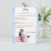 Save The Date Aquarelle romantique Décontractée moderne Couple A (Debout devant)