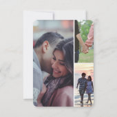 Save The Date Aquarelle romantique Décontractée moderne Couple A (Dos)