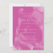 Save The Date Aquarelle rose Boho (Devant)