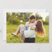 Save The Date Aquarelle rose doux Roses Enregistrer la photo Dat (Dos)