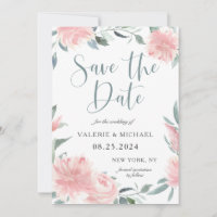 Aquarelle rose rond rond Mariage floral Enregistre