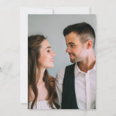 Save The Date Aquarelle rouge rustique Bouquet floral Photo (Dos)