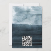 Save The Date Aquarelle Rustique Blue Mountain Enregistrer la da (Dos)