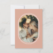 Save The Date Aquarelle rustique Floral Sage Blush Photo Mariage (Dos)