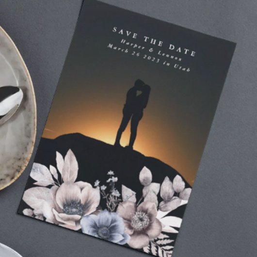 Save The Date Aquarelle sèche de Bohème plate Mosquée Florale