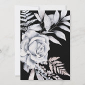 Save The Date Aquarelle séchée de Bohème Dramatique Muté Floral (Dos)