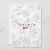 Save The Date Aquarelle succulent or bordeaux (Dos)