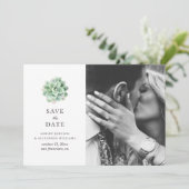 Save The Date Aquarelle succulentes. Cactus vert. Botanique (Debout devant)