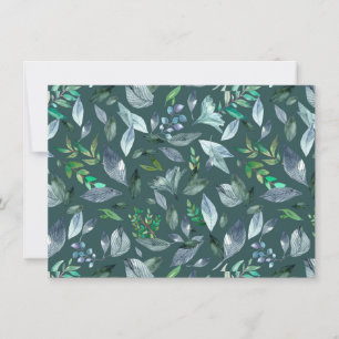 Save The Date Aquarelle tombée feuilles 5