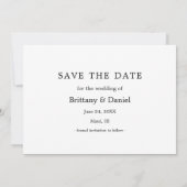 Save The Date Aquarelle Tropical Coral Floral Enregistrer La Dat (Dos)