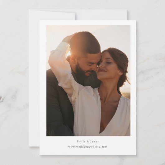 Save The Date Aquarelle Tropical Palm Beach Mariage photo (Dos)