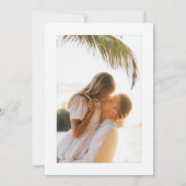 Save The Date Aquarelle Tropical Palm Tree Boho Mariage photo (Dos)