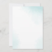 Save The Date Aquarelle Vert Le Mariage De L'Invitation (Dos)
