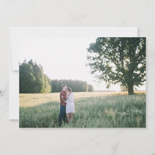 Save The Date Aquarelle Vert Or Enregistrer La Date Mariage (Dos)