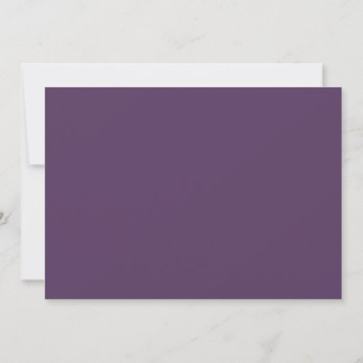 Save The Date Aquarelle violet orange (Dos)