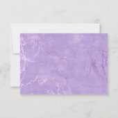 Save The Date Aquarelle violets Mariage (Dos)