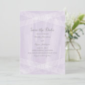 Save The Date Aquarelle violette Déco Enregistrer la date (Debout devant)